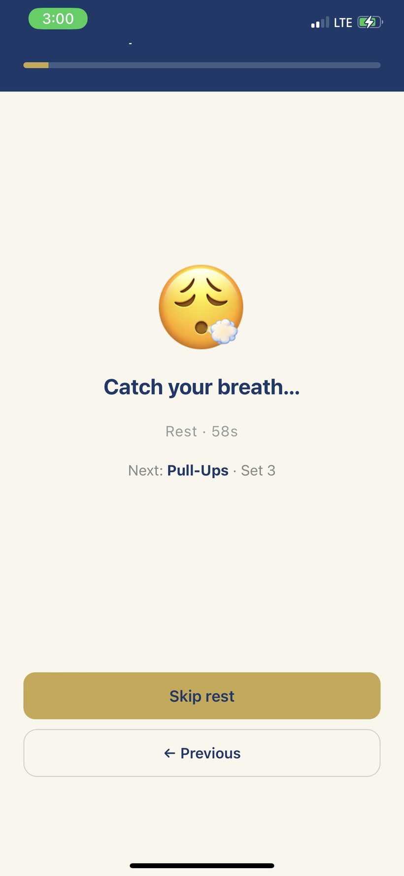 AGUNA rest timer: Catch your breath, next Pull-Ups